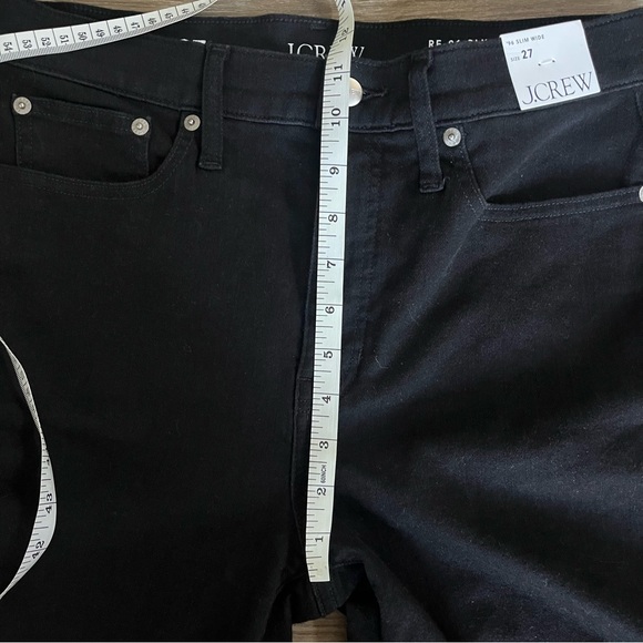 NWT J Crew ‘96 Slim Wide High-Rise Black Women’s Cropped Ankle Jeans 27 - Picture 12 of 14